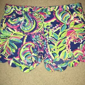 Lilly Pulitzer scalloped shorts